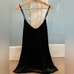 Brandy Melville velvet black slip on dress